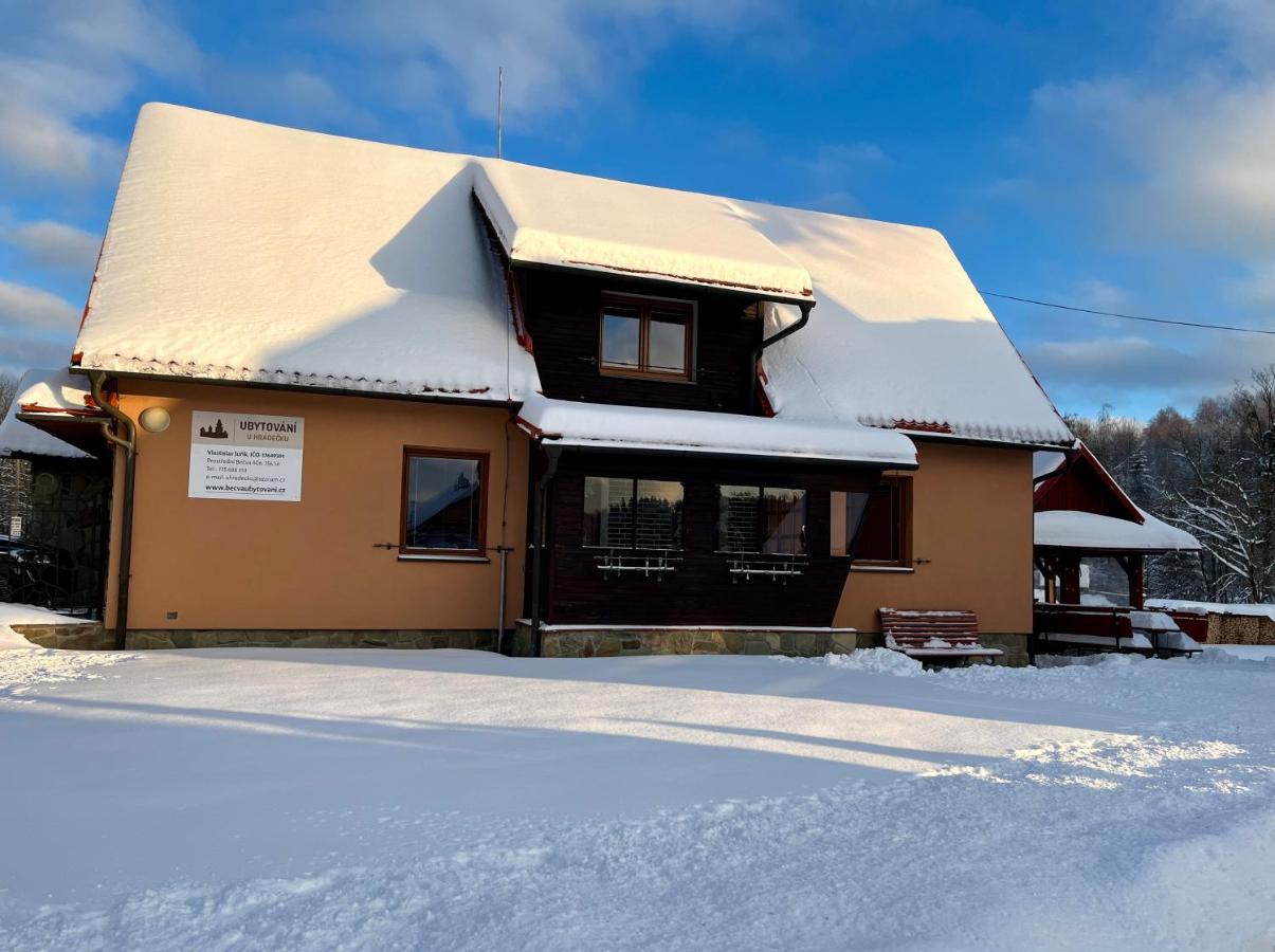 Ubytovani U Hradecku Prostřední Bečva Exteriör bild